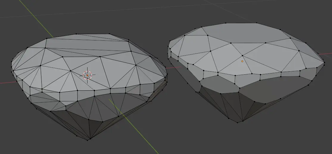 Gem cut with too many facets